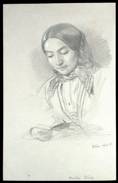 Portrait of Pauline Rivaz by John Brett