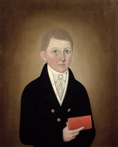 Boy Holding a Book, c.1810 by John Brewster