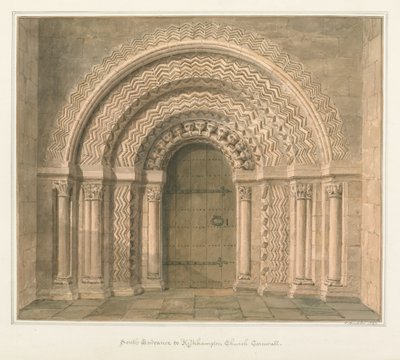 Cornwall - Kilkhampton Church by John Buckler
