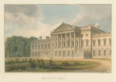 Essex - Wanstead House, 1822 by John Buckler