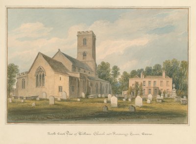Witham Church and Parsonage House by John Buckler