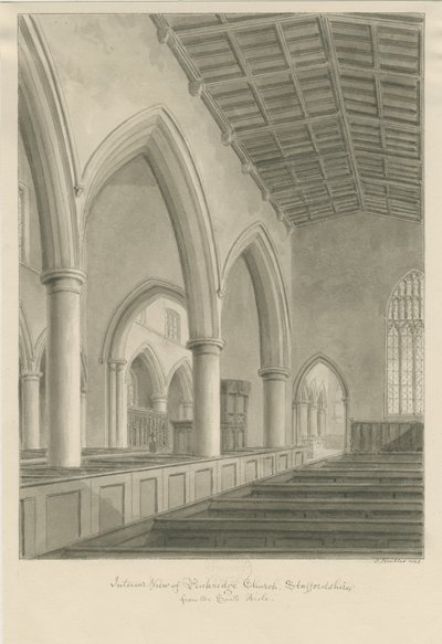 Interior of Penkridge Church by John Buckler