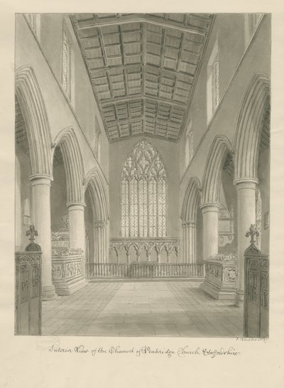 Interior of Penkridge Church by John Buckler