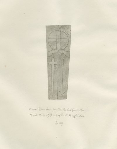 Leek Church - Gravestone by John Buckler