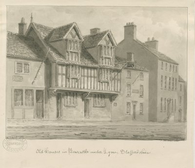Newcastle-under-Lyme - Old Houses by John Buckler