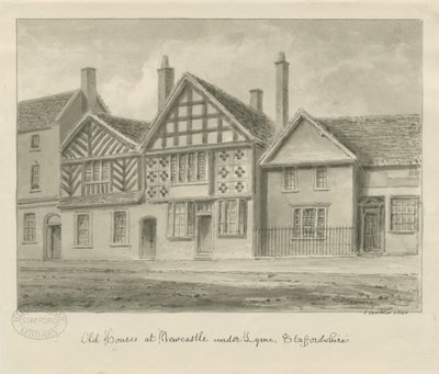 Newcastle-under-Lyme - Old Houses by John Buckler