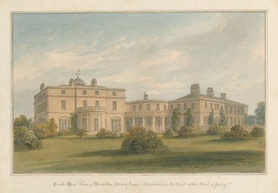 Oxfordshire - Middleton Stoney House, 1827 by John Buckler