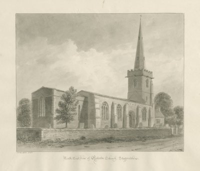 Rolleston Church by John Buckler