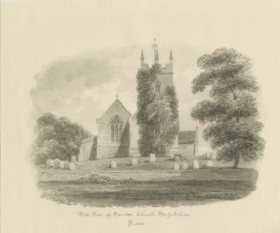 Sandon Church by John Buckler