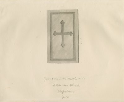 Standon Church - Gravestone by John Buckler