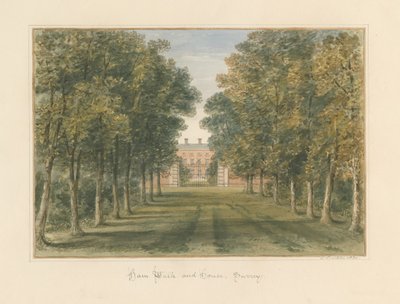 Surrey - Ham Walk and House, 1830 by John Buckler