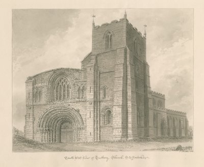 Tutbury Priory Church by John Buckler