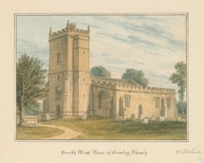 Wiltshire - Semley Church by John Buckler