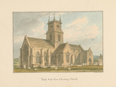 Wiltshire - Tisbury Church, 1804 by John Buckler