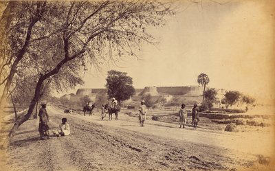 Peshawar Fort and Surroundings, from Jail by John Burke