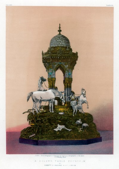 A Silver Table Fountain by John Burley Waring