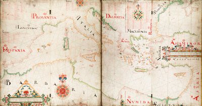 Chart of Mediterranean, Black and Caspian Seas by John Burston