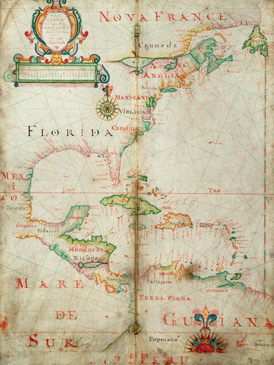 Chart of the Western Atlantic by John Burston
