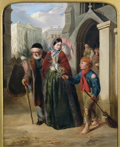 The Crossing Sweeper by John Callcott Horsley