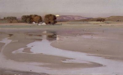 Kintallen Mill, Moonrise by John Campbell Mitchell
