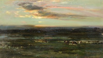 Sunset, Badendoch by John Campbell Mitchell