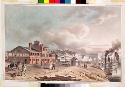Front Street, St. Louis, Missouri, 1840 by John Caspar Wild