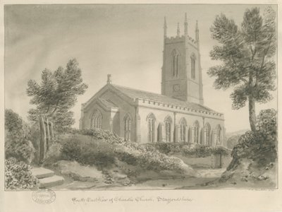 Cheadle Church by John Chessell Buckler