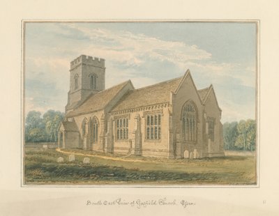 Gosfield Church by John Chessell Buckler