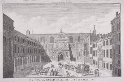 Guildhall, London, 1820 by John Chessell Buckler
