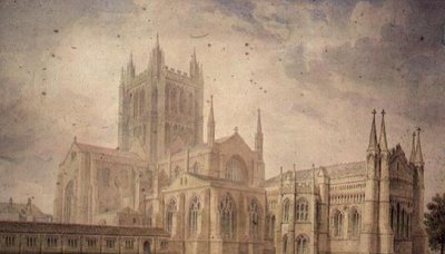 Hereford Cathedral by John Chessell Buckler
