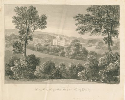 Wootton Lodge: Sepia Drawing, 1841 by John Chessell Buckler