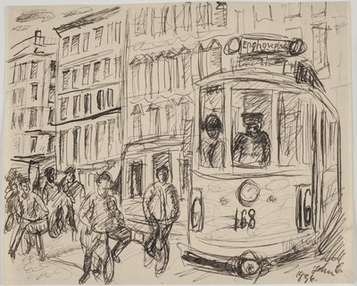 Line 16 (the Tram) Turning the Corner by John Christensen