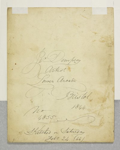 Portrait of a Youth, verso by John Church Dempsey