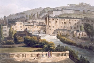 Pulteney Bridge, 1806 by John Claude Nattes