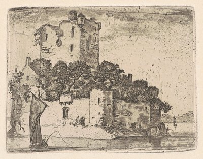 Loch Orr Castle by John Clerk, of Eldin