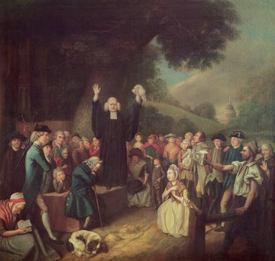 George Whitefield Preaching by John Collet