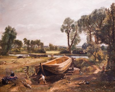 Boat-Building Near Flatford Mill by John Constable