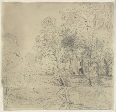 Cowdray Castle, Seen Between Trees by John Constable