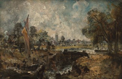Dedham Lock by John Constable