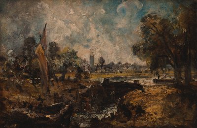 Dedham Lock, 1819 to 1820 by John Constable
