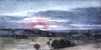 Dedham Vale from East Bergholt: Sunset by John Constable