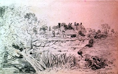 Farm Buildings and Bridge near Salisbury by John Constable