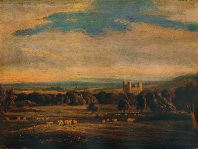 Naworth Castle, c1826 by John Constable