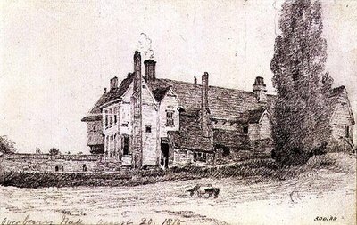 Overbury Hall, Suffolk by John Constable