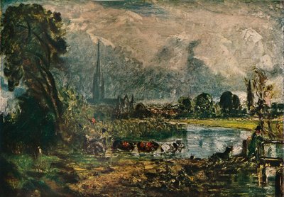 Salisbury Cathedral, c1829 by John Constable