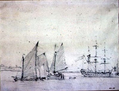 Shipping in the Thames by John Constable