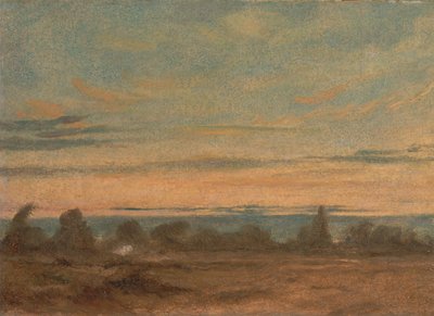 Summer - Evening Landscape, ca. 1825 by John Constable