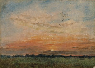 Sunset by John Constable