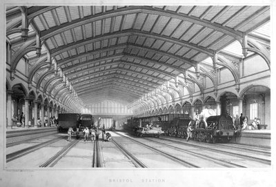 Bristol Station, 1846 by John Cooke Bourne