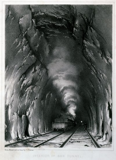 Interior of Box Tunnel by John Cooke Bourne